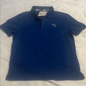 Puma Boy’s Essential Blazing Blue Polo Shirt Medium